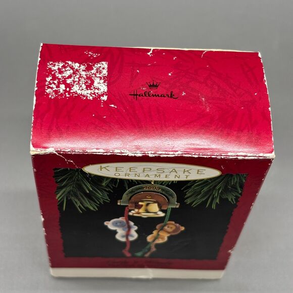 Vintage 1993 Hallmark Curly n' Kingly Ornament Lion Lamb Bell Christmas w/Box - Picture 5 of 7